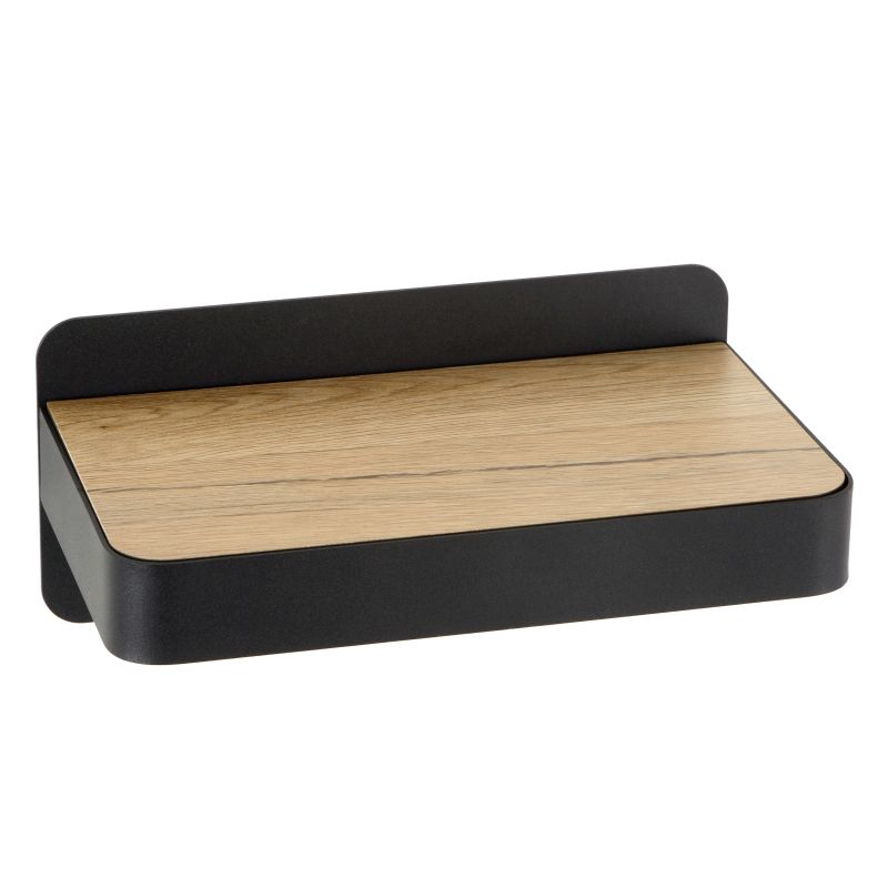 Lucide ATKIN - Nočná lampa - LED - 1x6W 3000K - S nabíjacím bodom USB - Čierna